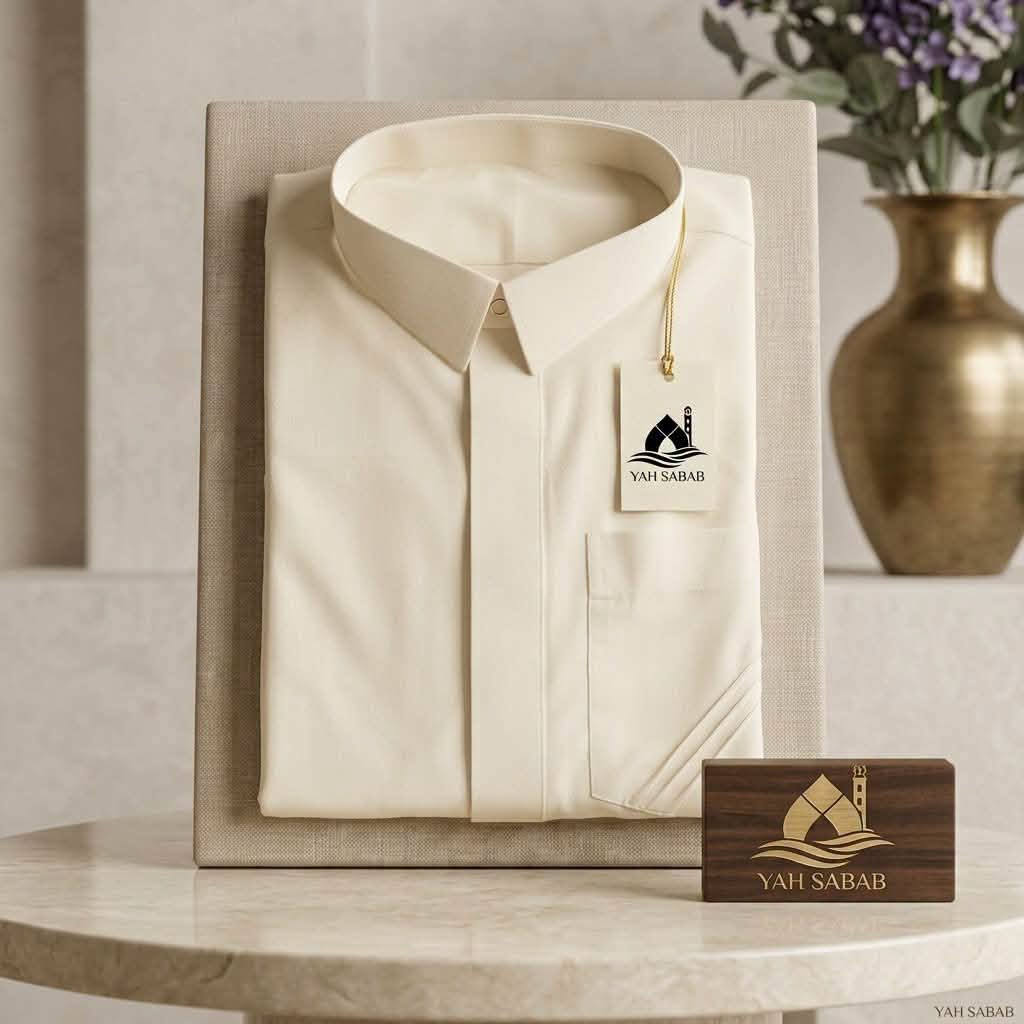 Jeddah Luxury Thobe - Pearl Cream Edition